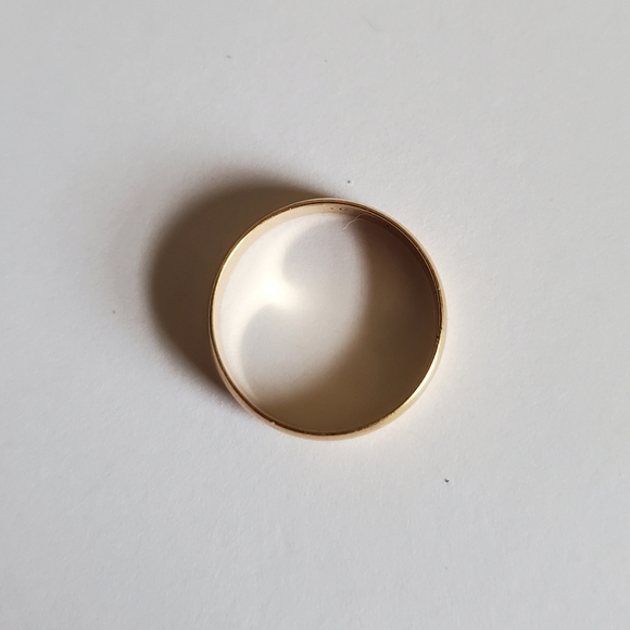14K Gold Wedding Band Ring 4mm Width Size 7 - Picture 2 of 3